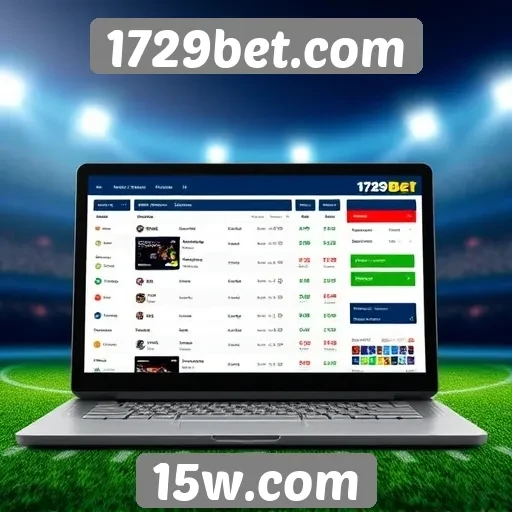 Interface e usabilidade do site 1729bet.com